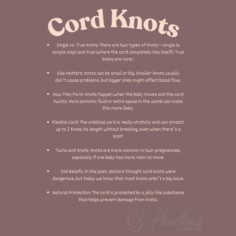 Umbilical cord knots are a rare but fascinating part of pregnancy. 