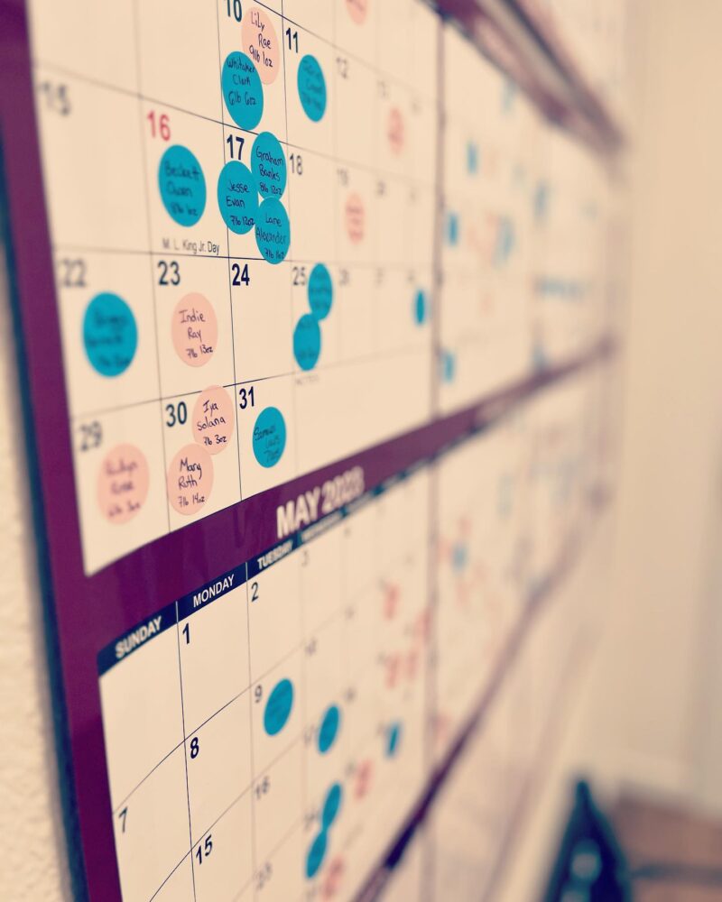 We love calendars!