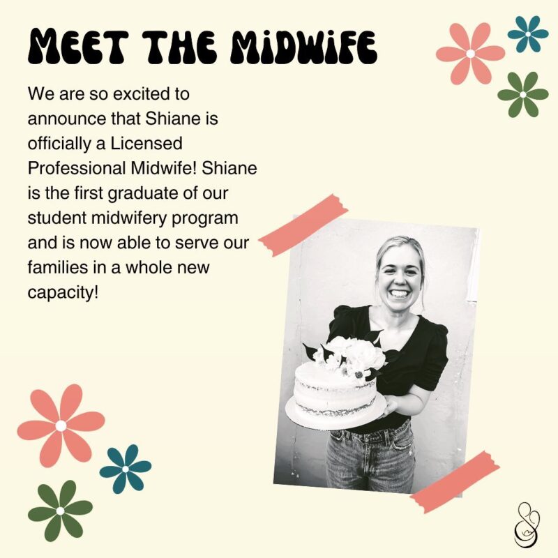 We are so proud to introduce our newest licensed midwife, Mrs